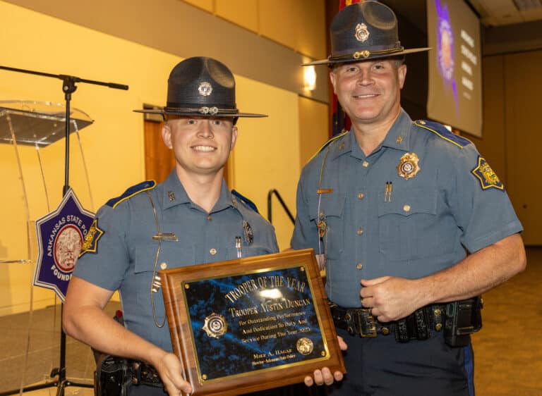 ARKANSAS STATE TROOPERS AND STAFF AWARDED HONORS AT ANNUAL BANQUET ...